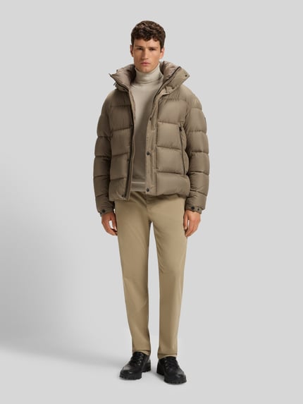 BOSS Orange Regular Fit Steppjacke aus wasserabweisendem Material Modell 'OMARIS' Taupe 1