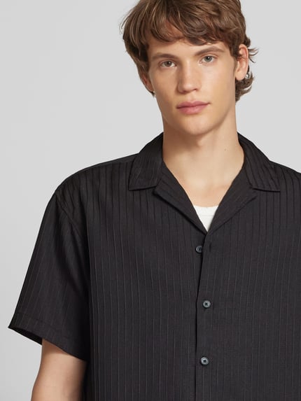 JACK & JONES Freizeithemd mit Knopfleiste Modell 'MASSIMO' Black 3