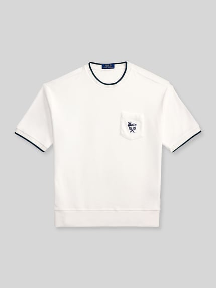 Polo Ralph Lauren T-shirt o kroju comfort fit z mieszanki bawełny Biały 2