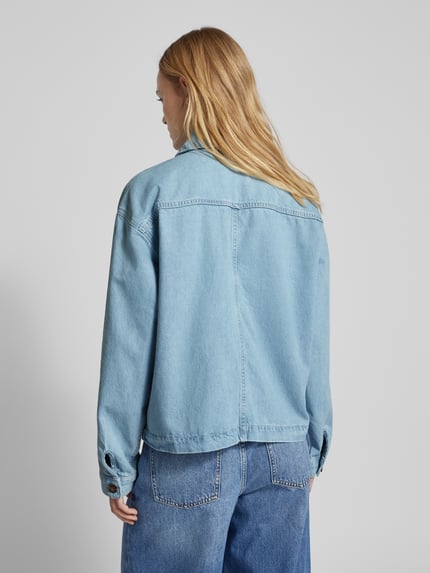 Jake*s Casual Jeansbluse mit aufgesetzten Brusttaschen Hellblau 5