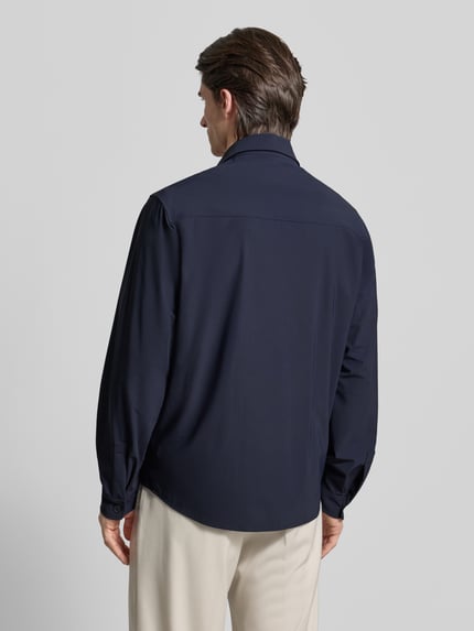 Cruna Hemdjacke mit Knopfleiste Dunkelblau 5