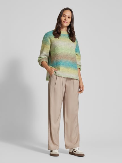 Moves Loose Fit Strickpullover mit Woll-Anteil Modell 'Savira' Gruen 1