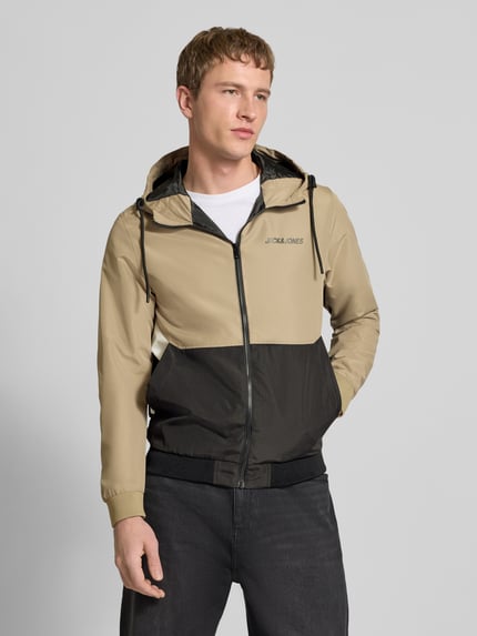JACK & JONES Jacke mit Kapuze und Reißverschluss Modell 'RUSH' Offwhite 4