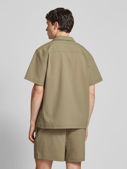 PUMA Performance Freizeithemd mit Label-Stitching Khaki 5