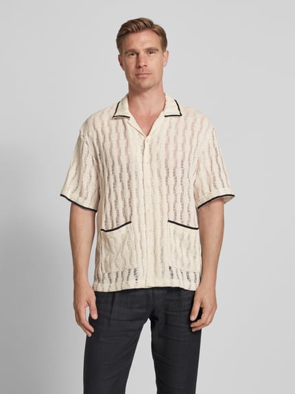 WOODBIRD Freizeithemd mit Knopfleiste Modell 'Sunny' Offwhite 4