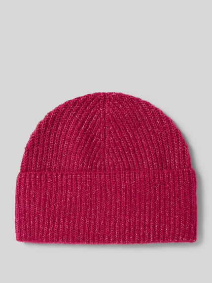 Christian Berg Woman Regular fit muts met wol in gebreide look Fuchsia - 1
