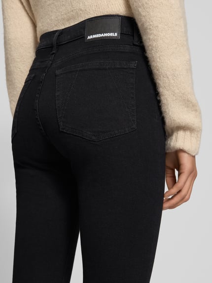 ARMEDANGELS Skinny fit jeans van katoenmix, model 'TILLAA' Zwart - 3