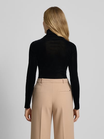 Luisa Cerano Longsleeve mit Stehkragen Black 5