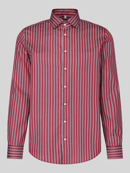 Seidensticker Slim Fit Businesshemd aus reiner Baumwolle Modell 'New Kent' Bordeaux 2