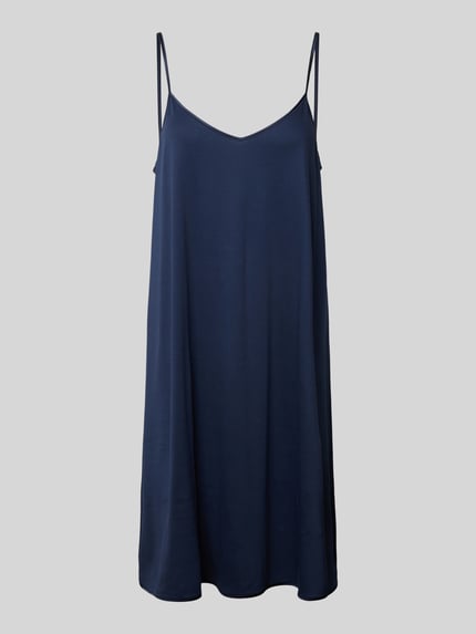HANRO Nachthemd met spaghettibandjes Donkerblauw - 1