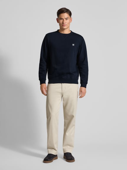 LERROS Sweatshirt mit Label-Patch Dunkelblau 1