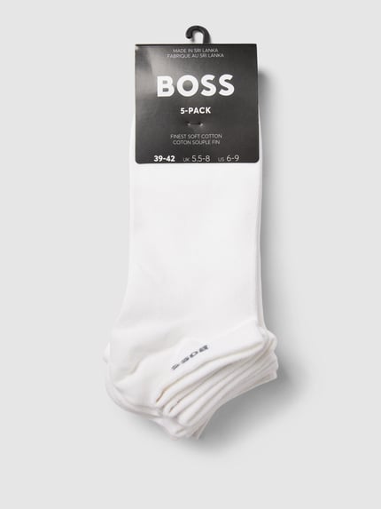 BOSS Sneakersocken mit Label-Detail im 5er-Pack Weiss 3
