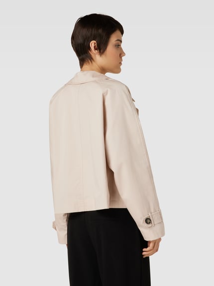 MORE & MORE Korte trenchcoat met reverskraag Zand - 5
