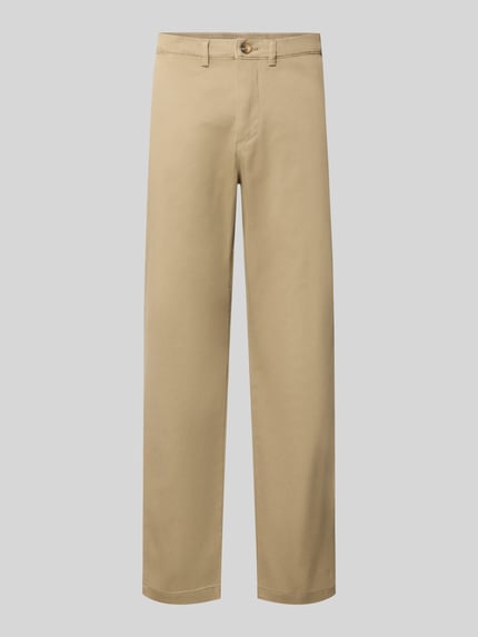 Straight Fit Chino aus Baumwoll-Mix Modell 'Miles' Shop The Look MANNEQUINE