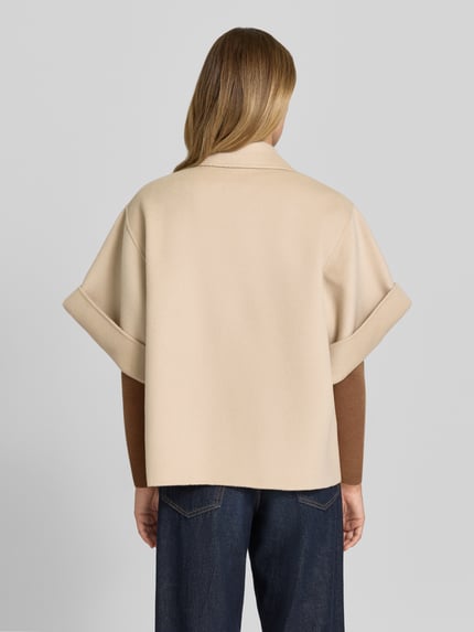 Weekend Max Mara Regular Fit Kurzmantel aus reiner Schurwolle Modell 'NEO' Sand 5