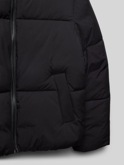 Tom Tailor Regular Fit Steppjacke mit Stehkragen und matter Oberfläche Black 2