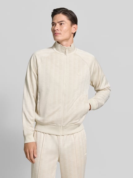 Lacoste Regular Fit Sweatjacke mit Logo-Patch Sand Melange 4