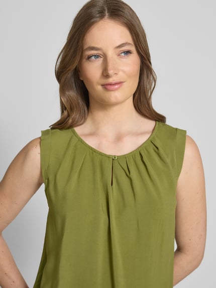 Soyaconcept Tanktop mit Raffungen Modell 'RADIA' Khaki 3