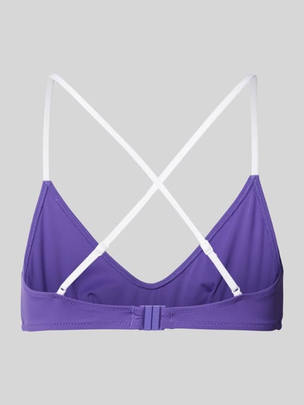 Tommy Hilfiger Biustonosz typu bralette z nadrukiem z logo Fioletowy 3
