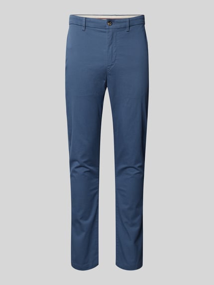 Tommy Hilfiger Slim Fit Chino aus Baumwoll-Mix Petrol 2