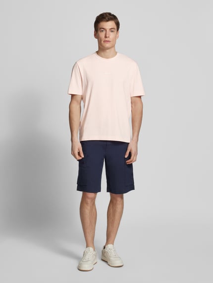 BOSS Orange T-shirt z nadrukiem z logo model ‘TCHUP’ Różowy 1