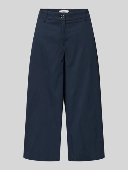 Brax Spodnie culotte z mieszanki bawełny w kroju regular fit model 'MELLI' Granatowy 2