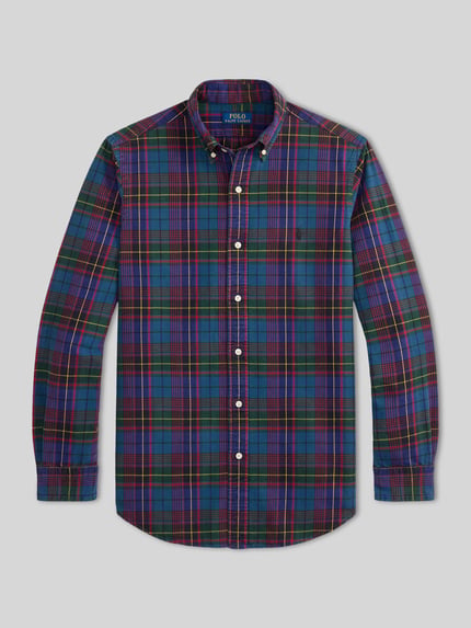 Polo Ralph Lauren Modern Fit Freizeithemd aus reiner Baumwolle Gruen 2