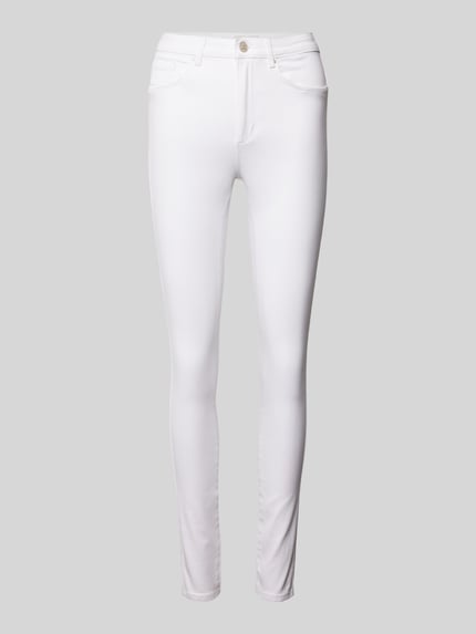 ONLY Skinny fit jeans van katoenmix, model 'ROYAL' Wit - 2