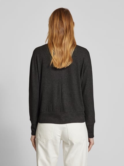 Street One Sweter z dekoltem w serek Antracytowy 5