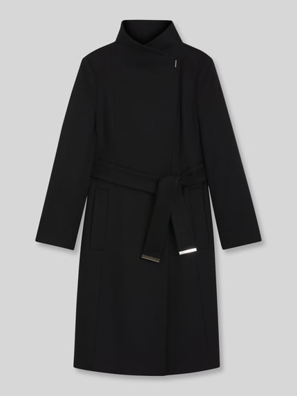 BOSS Regular Fit Mantel aus Woll-Kaschmir-Mix Modell 'Calegan' Black 2