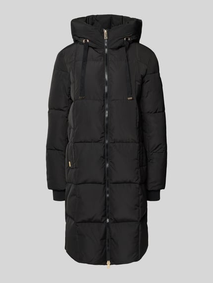 MOS MOSH Lange donsjas met capuchon, model 'Nova' Zwart - 2