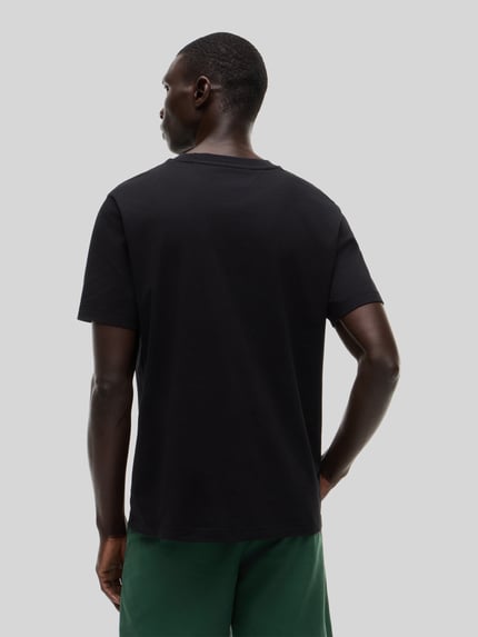 Tommy Hilfiger regular fit T-shirt van puur katoen Zwart - 5
