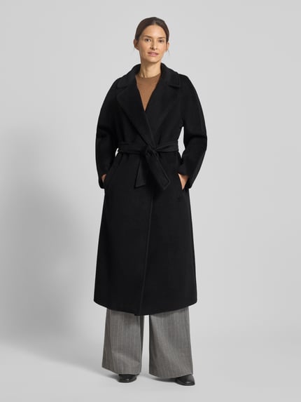 Weekend Max Mara Regular Fit Mantel aus Woll-Alpaka-Mix mit Mohair-Anteil Modell 'TEMPERA' Black 4