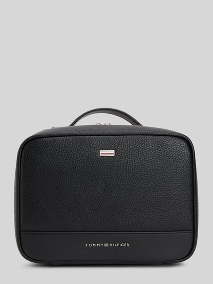 Tommy Hilfiger Kulturbeutel mit Logo-Applikation BLACK 1