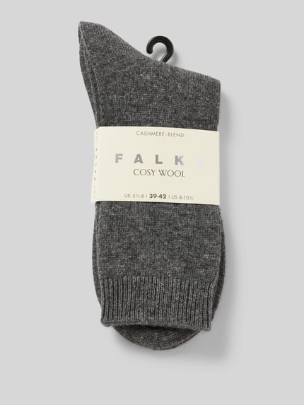 FALKE Socken mit hochwertigem Woll-Kaschmir-Mix Modell 'COSY WOOL' Hellgrau 3