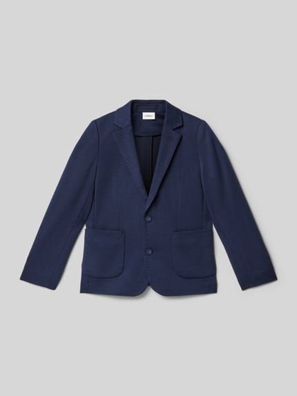 s.Oliver RED LABEL Regular Fit Sakko mit Reverskragen Marine 1