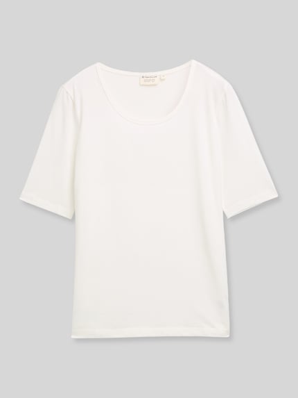 Tom Tailor t-shirt o kroju regular fit z mieszanka bawełny ' Biały 2
