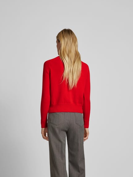 Victoria Beckham Trui met colrol Rood - 5