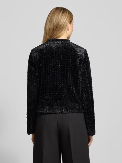 MORE & MORE Slim Fit blazer met opgestikte zakken Zwart - 5