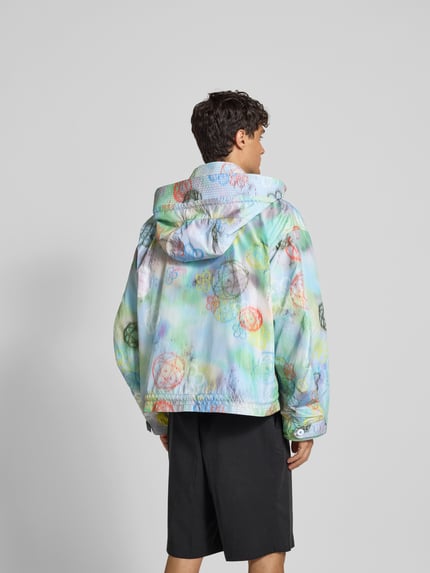 Kenzo Jack met capuchon en platte kraag Lichtblauw - 5