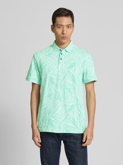 Tom Tailor Regular fit poloshirt van een mix van katoen en elastaan Lichtturquoise - 4
