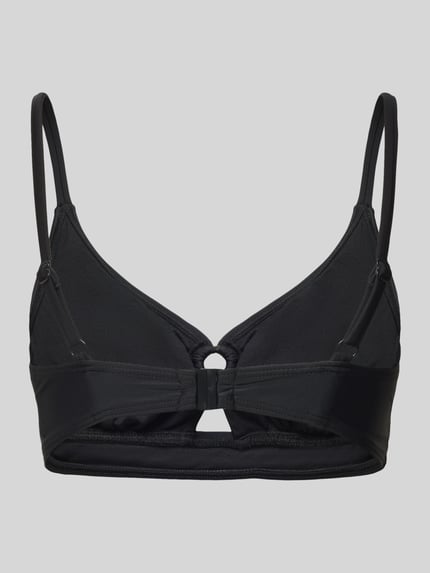 Produktfoto, schwarzes Bikini-Top mit Cut-Out und Spaghetti-Trägern, elastischer Material-Mix, Bikini-Top mit Cut-Out Modell 'Lolo' von LASCANA
