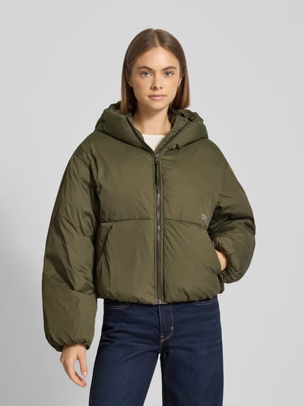JJXX Kurtka pikowana z wpuszczanymi kieszeniami model ‘LOLLY’ Khaki 4