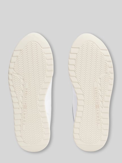 Tommy Hilfiger Sneaker aus echtem Leder mit Label-Schriftzug Weiss 3