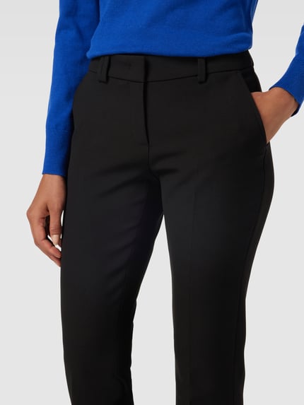 SEDUCTIVE Bundfaltenhose mit französischen Eingrifftaschen Modell 'CARO' Black 3