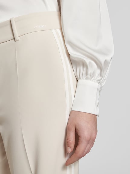 CAMBIO Stoffen broek met Franse steekzakken, model 'AMELIE' Zand - 3