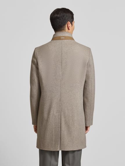 CINQUE Lange jas van wolmix model 'CHOICE' Beige - 5