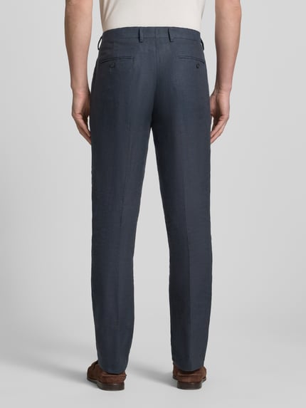 Christian Berg Men Leinenhose mit Gesäßtaschen Dunkelblau 5