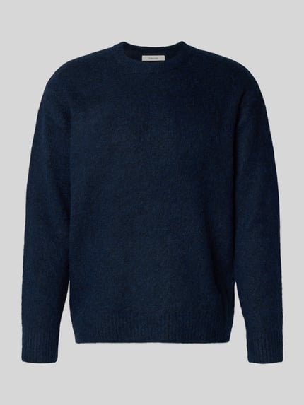 Relaxed Fit Strickpullover mit Woll-Anteil Modell 'RAI BRUSHED' Shop The Look MANNEQUINE