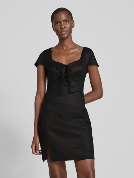 GUESS Minikleid mit Schnürung Modell 'ISABEAU' BLACK 4